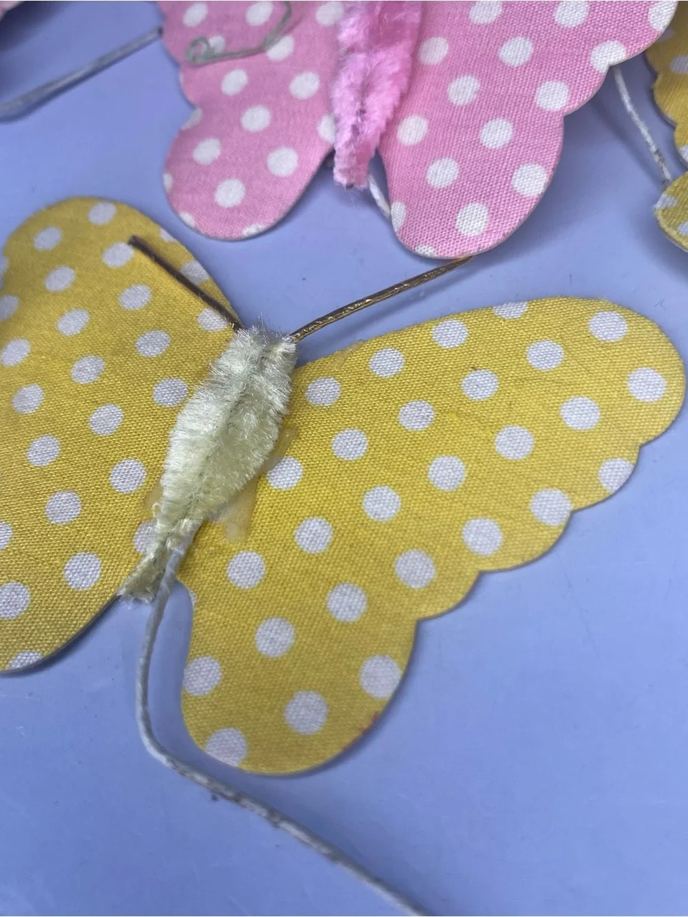 Lot Of 11 Vintage Asst Cloth & Paper Butterflies Made In Japan Hand Crafted